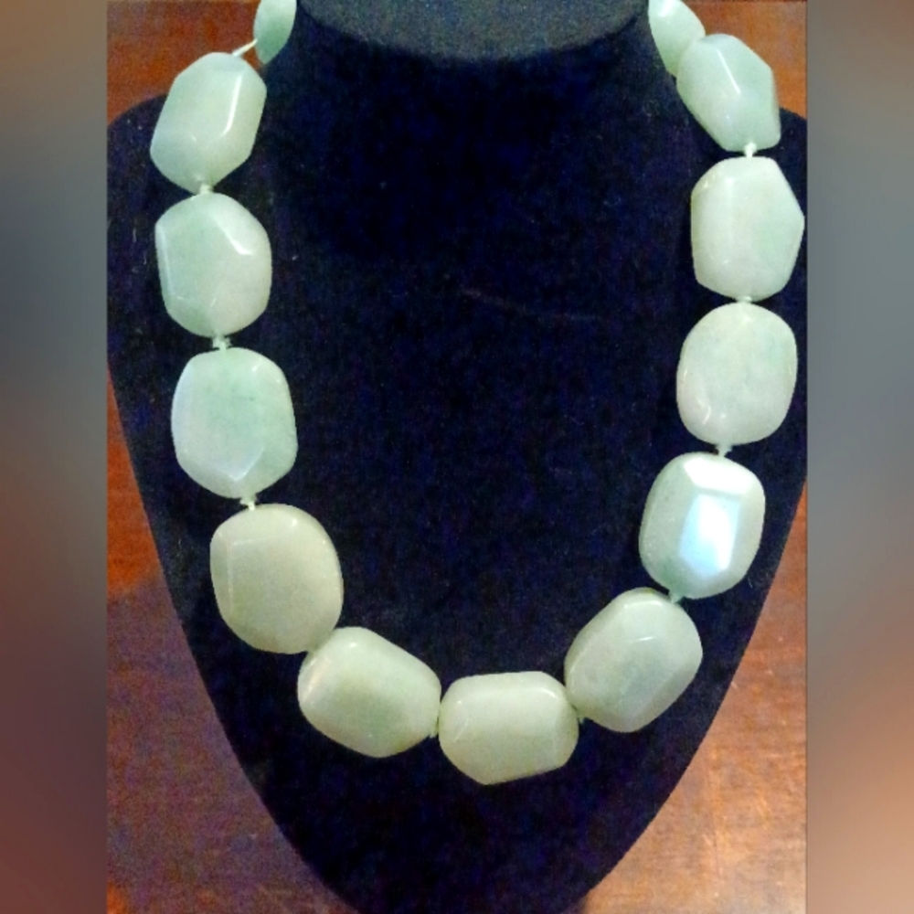 Ralph Lauren Chunky Jade Necklace